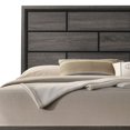 thumbnail image 2 of Erica Queen Size Bed- Gray- Black Wood Finish- Panel Style Headboard, 2 of 6