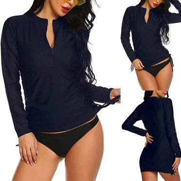 tumgatte Women's Guard Sun Protection Surf Tops Long Sleeve Swim Shirt Wal&mart Deals