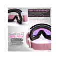 thumbnail image 2 of OutdoorMaster Lunettes de Ski OTG - Blanc - Lentille Violette avec Rouge Intégral, 2 of 2