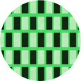 thumbnail image 1 of Ahgly Company Tapis d'Intérieur Rond Lavable en Machine Vert Transitionnel, 8 Pieds Rond, 1 of 7