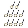 thumbnail image 2 of 10Pcs Stainless Steel Fishing Rods Leader Knee Fishing Lace Rings Set for Bars, 10, 2 of 8