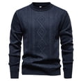 thumbnail image 1 of LIaqionyy Chandail pour Hommes Grande Taille Col Rond Tricot Manches Longues Hauts Chauds Automne Hiver Chandails, 1 of 4