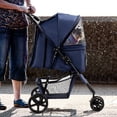 thumbnail image 4 of 3 Wheels Pet Stroller Dog Cage Stroller Travel Folding Carrier,30lbs Capacity, 4 of 8