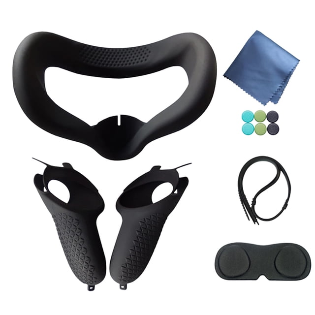 Silicone Eye Cover Rocker Cap Face Pad Set Mat VR Accessories For Oculus Quest 2