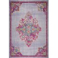 thumbnail image 1 of Ladole Rugs Geode Antique Style Polypropylene Indoor Durable Traditional Area Rug Carpet Tapis in Pink Grey, 1 of 4