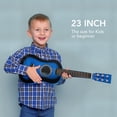 thumbnail image 4 of EeaseCA 23 Inch Folk Acoustic Guitar Beginner Music Instrument 6-String Guitar (Blue), 4 of 8