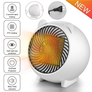 Wamans petit Space Chauffage pour usage intérieur Portable Space Vent chaud et froid Mini Chauffage de bureau pour les articles de chauffage de bureau