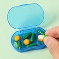 thumbnail image 3 of Ohufall 3 Compartment Daily Pill Organizer Morning Noon Night Vitamin Case Transparent Pill Storage, 3 of 5