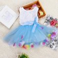 thumbnail image 4 of Été Enfants Bébés Filles Enfants Robe Tutu Princesse Dentelle Nœud Fleur Robe Sans Manches Robe de Fête Mini Robe Filles Vestidos Vert 4T, 4 of 6