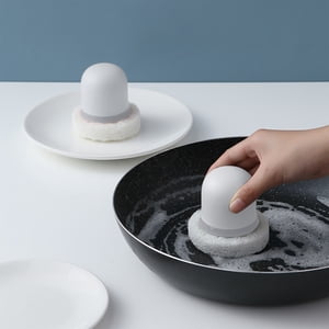 EGNMCR Sponge Brush With Handle Bathtub Brush Bathroom Tile Brush Sponge Cleaning Brush Sponge brush
