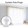 thumbnail image 4 of 4pcs Curtain Rod Finials Curtain Pole Finials Curtain Rod Ends Curtain Pole Plugs, 4 of 8