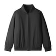 thumbnail image 1 of Birdeem Mens Fashion Casual Solid Color Zipper Pockets Long Sleeve Outwear Coat, 1 of 8