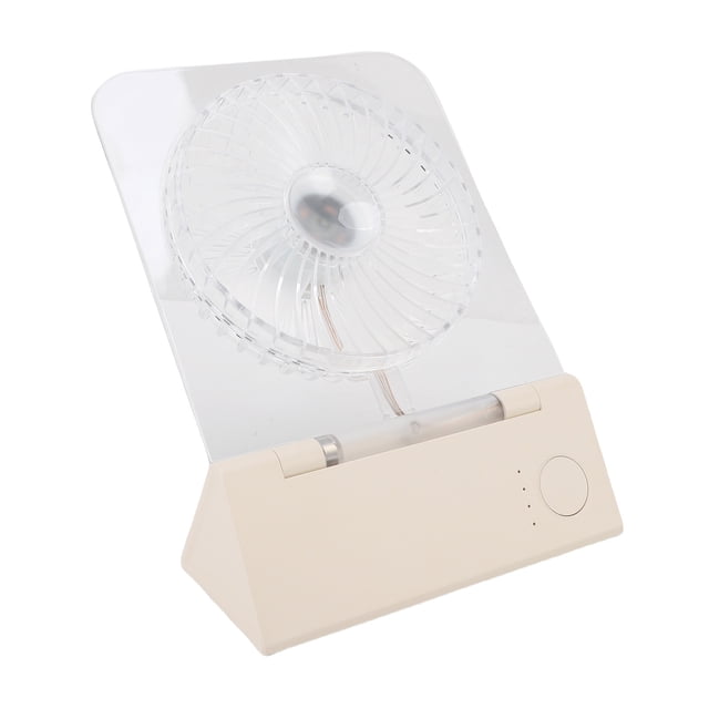 Transparent Desktop Fan, Quiet and Magnetic Wall Mounted Design 4 Wind Speed Clear Magnetic Portable Fan for Daily Home Camping