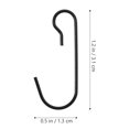 thumbnail image 3 of Shisuyan Hangers Iron 120Pcs 1.2X0.5X0.04In, 3 of 8