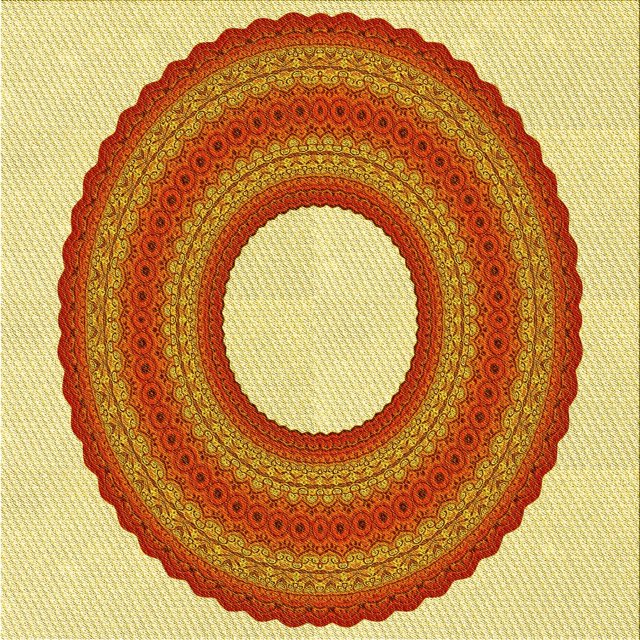 Ahgly Company Tapis d'Intérieur Lavable à la Machine, Carré, Transitionnel, Orange Rouge Orange, Tapis de Zone, 4 Pieds Carré
