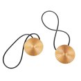 thumbnail image 1 of yingyy 1/2/3/5 2 Pieces Curtain Tieback Round Polyester Replacement Simple Style Household Kitchen Sunshade Drape Fixing Fastener Gold 1 Pc, 1 of 6