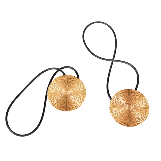 yingyy 1/2/3/5 2 Pieces Curtain Tieback Round Polyester Replacement Simple Style Household Kitchen Sunshade Drape Fixing Fastener Gold 1 Pc