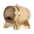 thumbnail image 2 of 5L Wooden Barrel Decoration Gift Beer Barrel for Bar Table Entertaining, 2 of 8