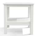 thumbnail image 4 of Table Adirondack Table d'Appoint d'Extérieur 18 Pouces à Deux Niveaux Carrée Table de Bout avec Étagère de Rangement Gain de Place, 4 of 7