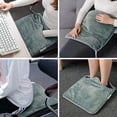 thumbnail image 2 of Graflsoa Electric Heating Foot Warmer Mat 40x40cm, 6-Level Temperature Control, 4-Timer Settings (30/60/90/120 Mins), Machine Washable, Dark Grey, US Plug 120V, Therapeutic Heating Pad, 2 of 6