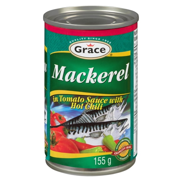 Grace Mackerel in Tomato Sauce with Hot Chili, 155g Can