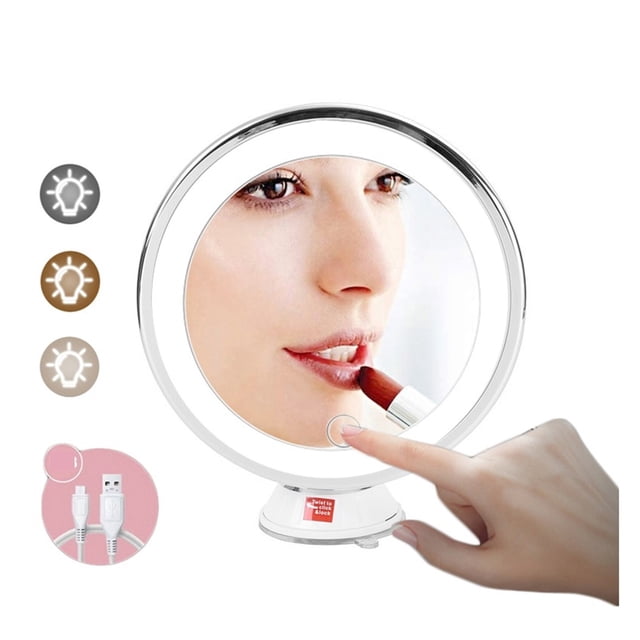 LED Mirror Light Makeup Mirror With Led Light Flexible 10X Magnifying Mirrors Light Cosmetic Miroir Dropshipping Vanity Mirrors ,Widely Use