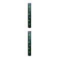 thumbnail image 1 of Baohd PU Golf Alignment Stick Cover Case Premium Holder Embroidered Waterproof Black 14.17x1.97 Inch 2Set, 1 of 6