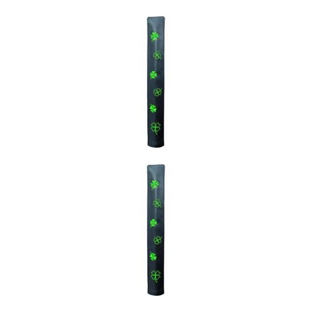 Baohd PU Golf Alignment Stick Cover Case Premium Holder Embroidered Waterproof Black 14.17x1.97 Inch 2Set
