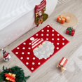 thumbnail image 2 of Douceur Christmas Santa Bathroom Rugs, Cute Red Bath Mat, 3' x 2' (Rectangular), Soft and Absorbent Washable Bath Rugs for Bathroom 36"X24", 2 of 7