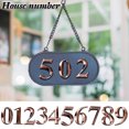 thumbnail image 1 of Vaidha Black Modern House Numbers Mailbox Numbers 0-9 Self-Adhesive Street Door Home Address Metal Numbers For Outside Or Inside Signs Easy Install, 1 of 3