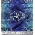 thumbnail image 1 of Soimoi Polyester Crepe Fabric Leaves,Floral & Galaxy Texture Print Fabric by The Yard 42 Inch Wide, 1 of 3