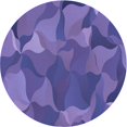 thumbnail image 1 of Ahgly Company Tapis Rond Lavable en Machine Intérieur Transitionnel Violet Améthyste Violet, 7 Pieds Rond, 1 of 7