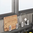 thumbnail image 1 of SuoKom 2 Pair Holder Pot Lid Storage Pots and Pans Organizer Pot Lid Holder Stand Serving Tray Organizer Dish Rack Pot Cover Door Bracket Bakeware No Punching, 1 of 9