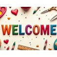thumbnail image 4 of Welcome Banner with International Flags Circular Design Background Event Decoration Party Supplies Global Conference Backdrop Indoor Outdoor Display, 4 of 4