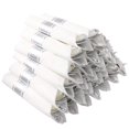 thumbnail image 1 of I00000 30 Pack Pre Rolled Napkins with Silver Plastic Cutlery Set, Premium Disposable Silverware, Includes: 30 Forks, 30, 1 of 6