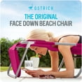 thumbnail image 3 of Ostrich The Woody Backpack 3N1 Portable Chair, Reclining Lounger with Cooler Bag, Pink, 3 of 13