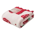 thumbnail image 2 of Mainstays Cozy Throw Strawberry, 2 of 8