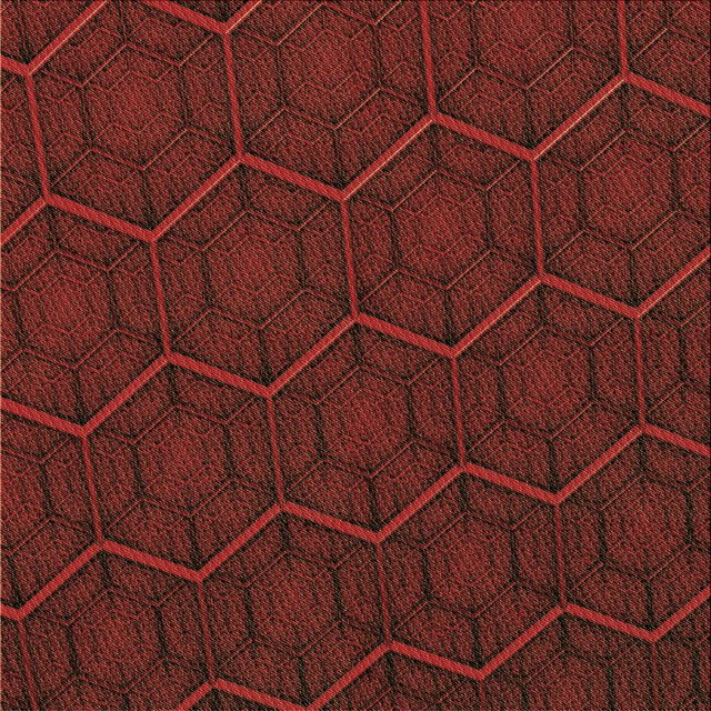 Ahgly Company Tapis d'Intérieur Lavable en Machine Carré Transitionnel Rouge Cramoisi, 6 Pieds Carré