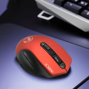 Souris sans fil pour ordinateur portable, 2.4 GHz avec USB Mice récepteur pour ordinateur - Silencieux portatif rechargeable LED Souris pour iPad,C'est moi qui l'ai fait.PC, avec USB-C Adaptateur