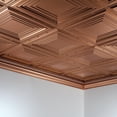 thumbnail image 5 of Fasade 2ft x 4ft Decorative Vinyl Ceiling Panel 5 Pack- Polished Copper, 5 of 5