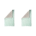 thumbnail image 2 of QualitChoice Dishcloth Microfiber Cloth Folding Rags Washcloth Water-absorbing Dishes Pots Bowl Tableware Non-stick Towel for Home Green Coffee 2Set, 2 of 6