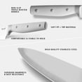 thumbnail image 4 of Hecef Kitchen Knife Set of 14 Premium Stainless Steel with Wooden Block, Comfort Grip, 4 of 11