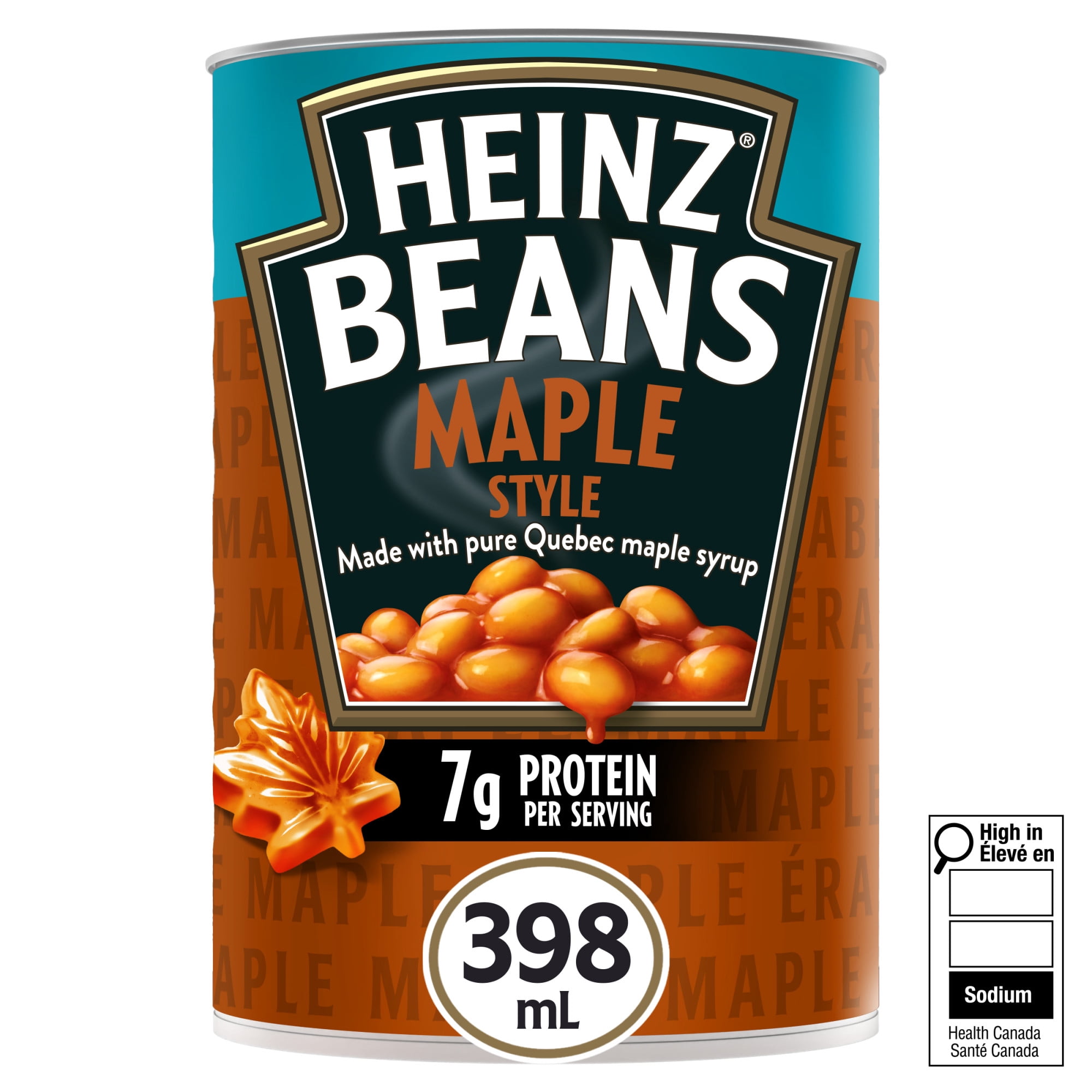 Heinz Maple Style Beans with Pure Quebec Maple Syrup, 398 mL Can