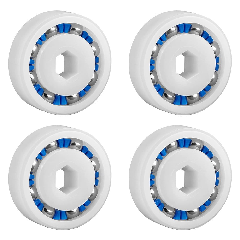 LEFU pour Nettoyeur de Piscine Polaris, Ensemble de Roulements de Roue de Remplacement, Lot de 4, Compatible avec pour 360 380 3900 Sport TR35P TR36P VTT Modèles 9-100-1108 91001108 Rotation Fluide