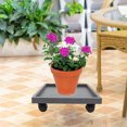 thumbnail image 3 of Under Plant Flowerpot Tray Plant Roller Flowerpot Base Home Plants Stand with Wheels, 3 of 8