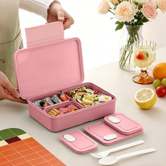 BUTASY Lunch Box Microwave Lunch Box for Students To Carry Tableware for Office Workers Lunch Box Sub-format Lunch Box