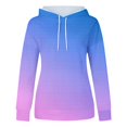thumbnail image 4 of Penkiiy Sweat à Capuche pour Femmes Mode Décontractée Patchwork Bleu Ciel Y2K, 4 of 4