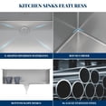 thumbnail image 2 of AKDSteel Évier de Cuisine Encastré en Acier Inoxydable 304 pour Designs de Cuisine Modernes, 2 of 7