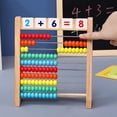 thumbnail image 3 of Education Toy for Early Math Development by Children's Math With Colored Beads 10 Wooden Counting Block for Preschool Learning and Problem Solving, 3 of 7
