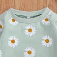 thumbnail image 2 of Faithtur Baby Clothes Set Floral Printed Sweatshirts Tops+Pants+Bow Headband, 2 of 9